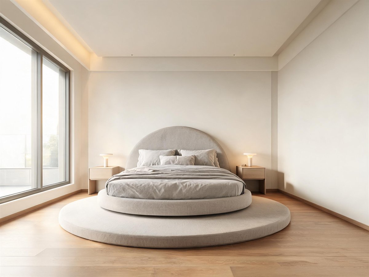 Custom Round Bed