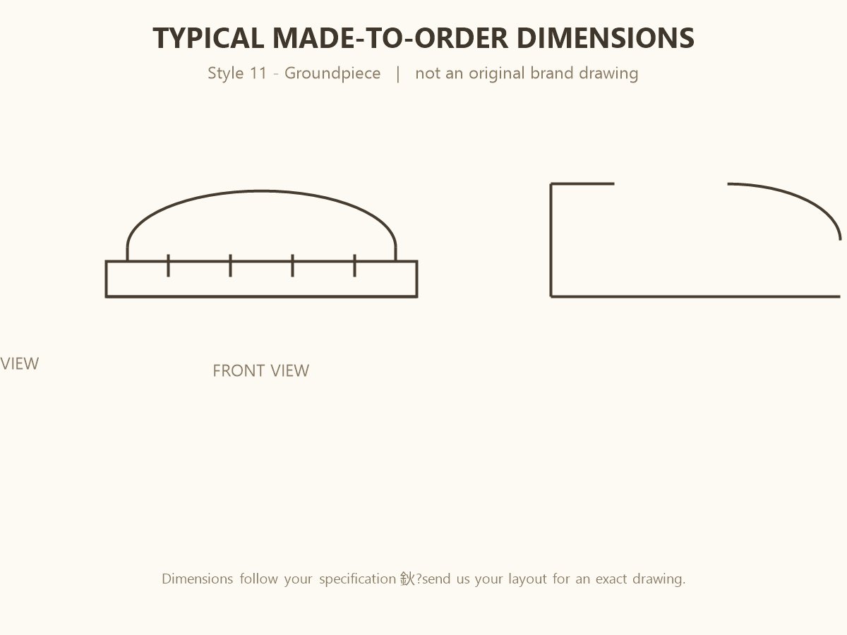 Groundpiece Dimensions