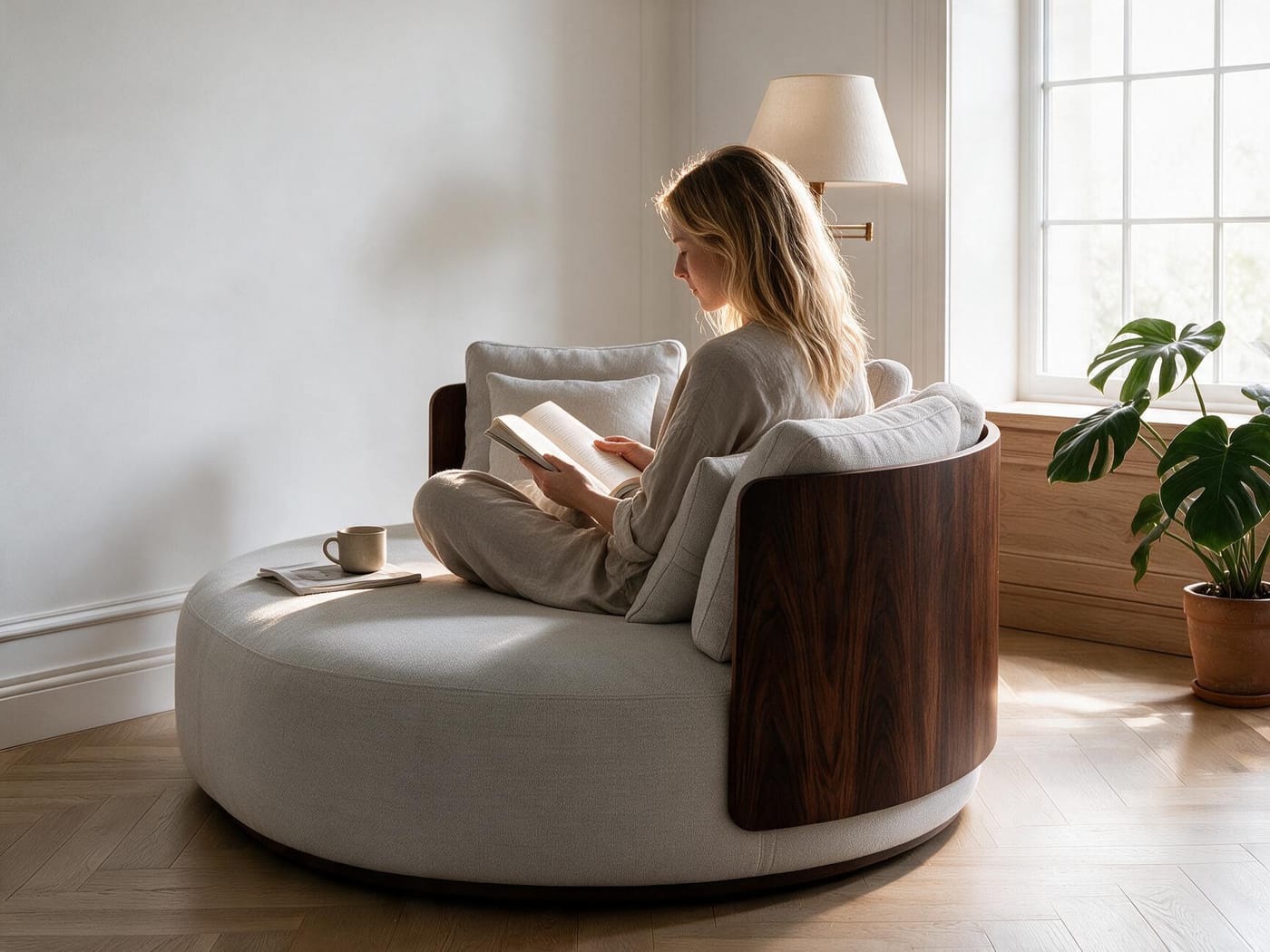 Ashwood Swivel Lounge Chair — image 5