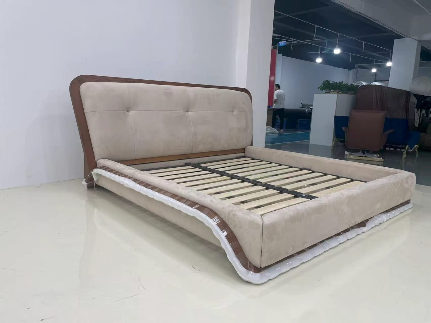 2.2 m Solid Wood Bed