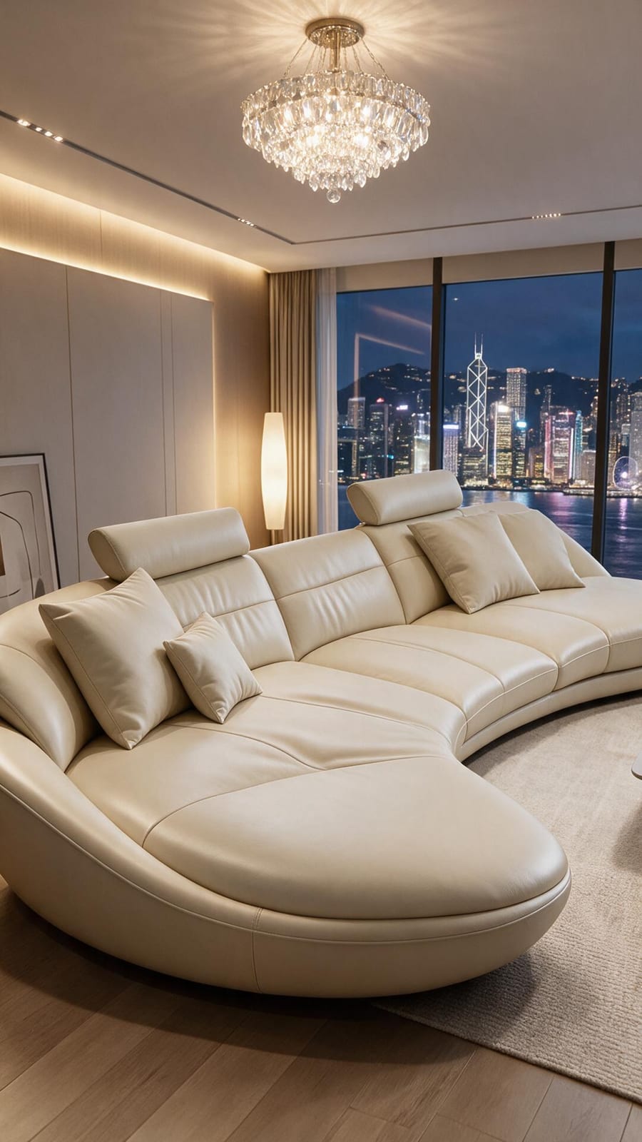 3.5m Genuine Leather Sofa — image 3