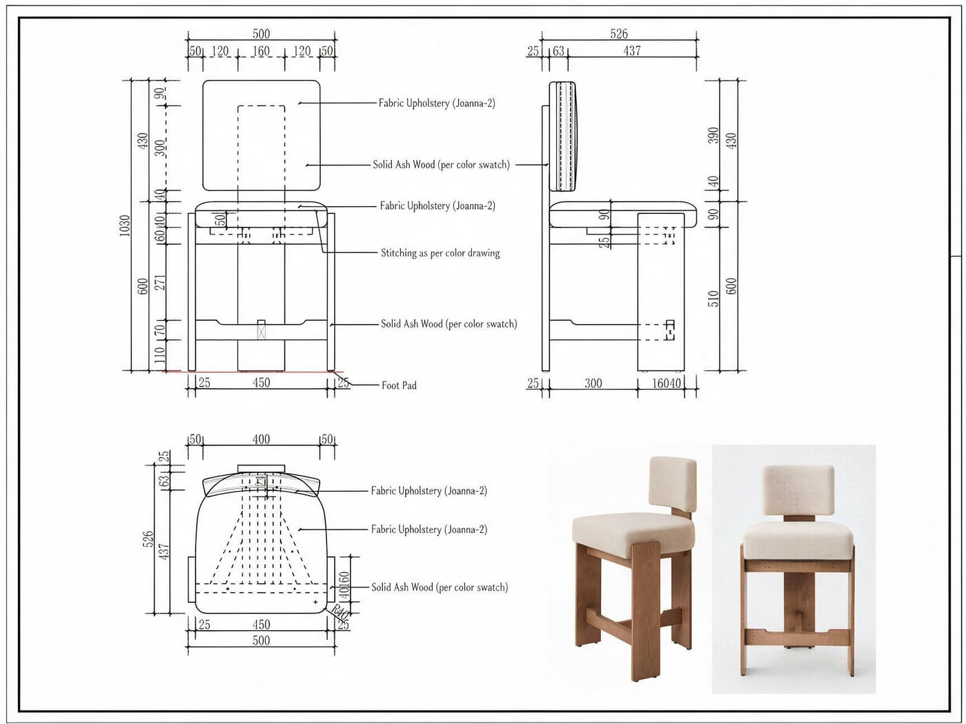 Solid Wood Chair — image 7