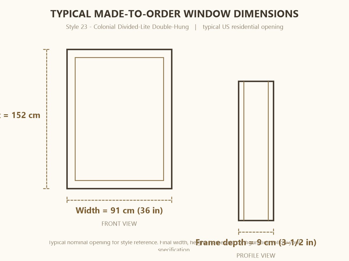 Colonial Divided-Lite Double-Hung