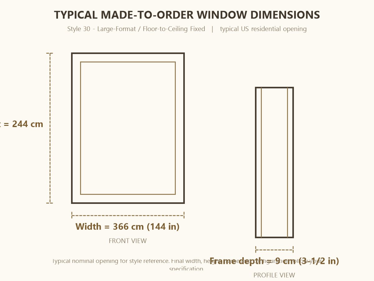 Large-Format / Floor-to-Ceiling Fixed