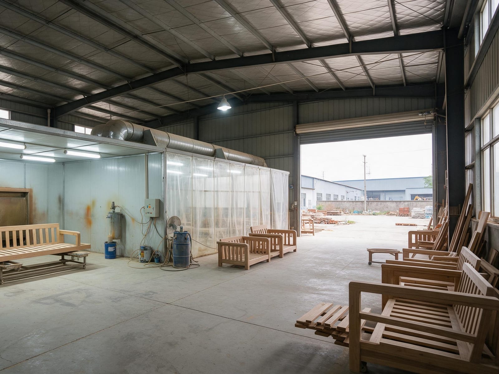 Painting and finishing shop at Made2Furniture